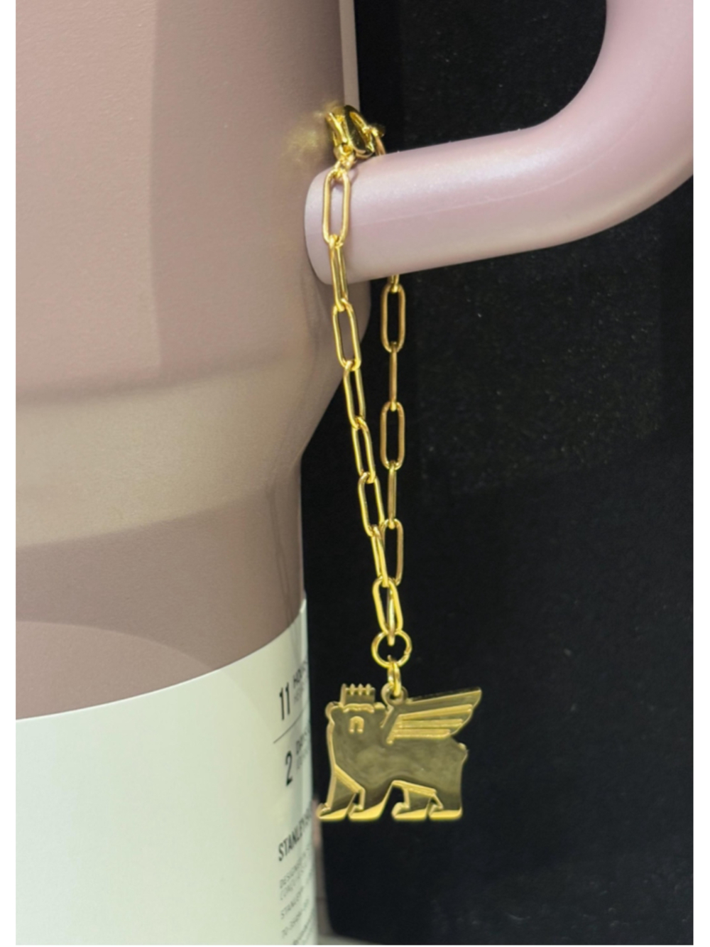 Gold Stanley logo cup charm chain - Picture 9 of 10